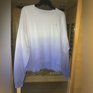 Champion size large blue fade sweatshirt